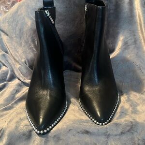 Black studded bootie 9 1/2